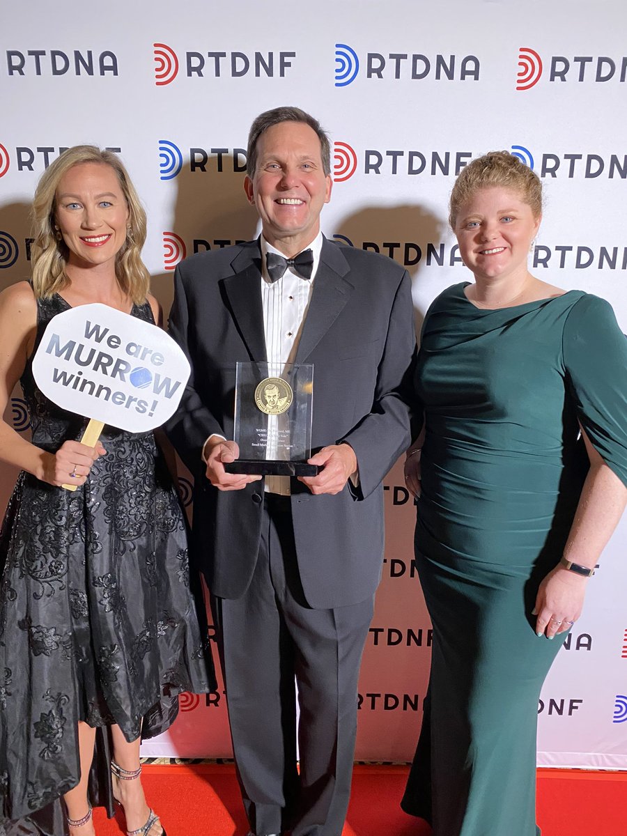 MarissaWGME's tweet photo. In NYC at the National Murrow Gala accepting our award for Overall Excellence. A celebration of amazing journalism across the country!
#murrow https://t.co/A66XcHwF1D