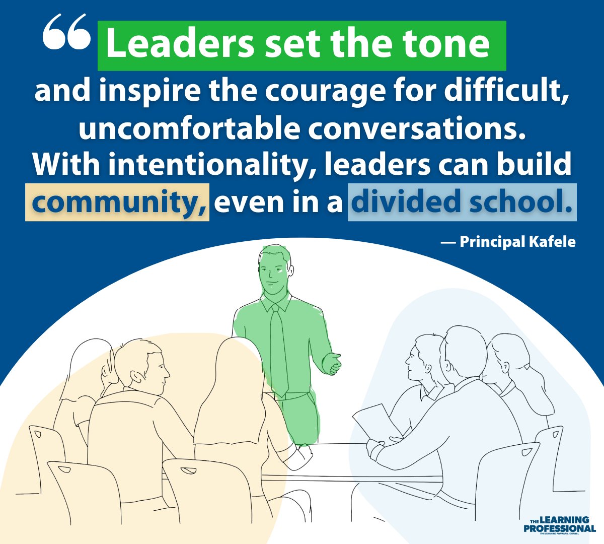 A school can’t be a functioning community if its people are not mindful of how others see the world. 

Building a school family takes intentionality from leaders &amp; staff — intentionality on day one &amp; every day after. (Via <a href="/PrincipalKafele/">Principal Kafele</a>) ow.ly/POLA50L5M00 #TheLearningPro