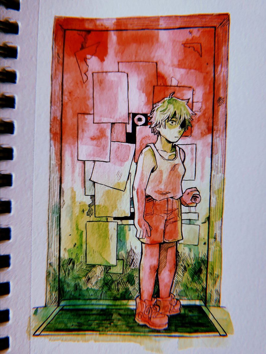 「Someone's at the door Denji #chainsawman」|yams |_・)のイラスト