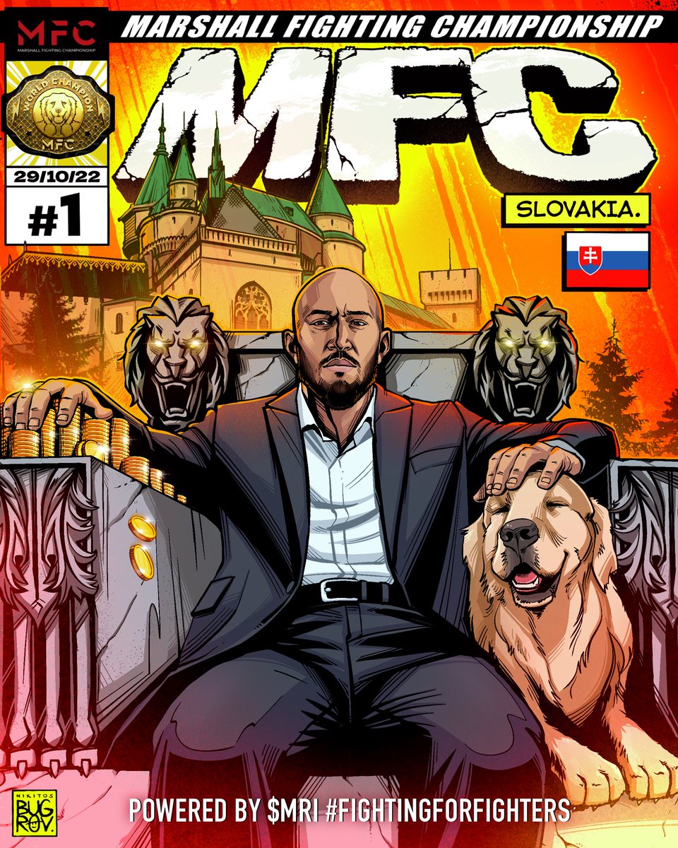 kingleduc's tweet photo. On October 29th 2022, in Slovakia, @WorldwideMFC will mark crypto &amp; MMA history. Forever. 

Powered by @marshallinu_ $MRI https://t.co/rwxCTwcIWV