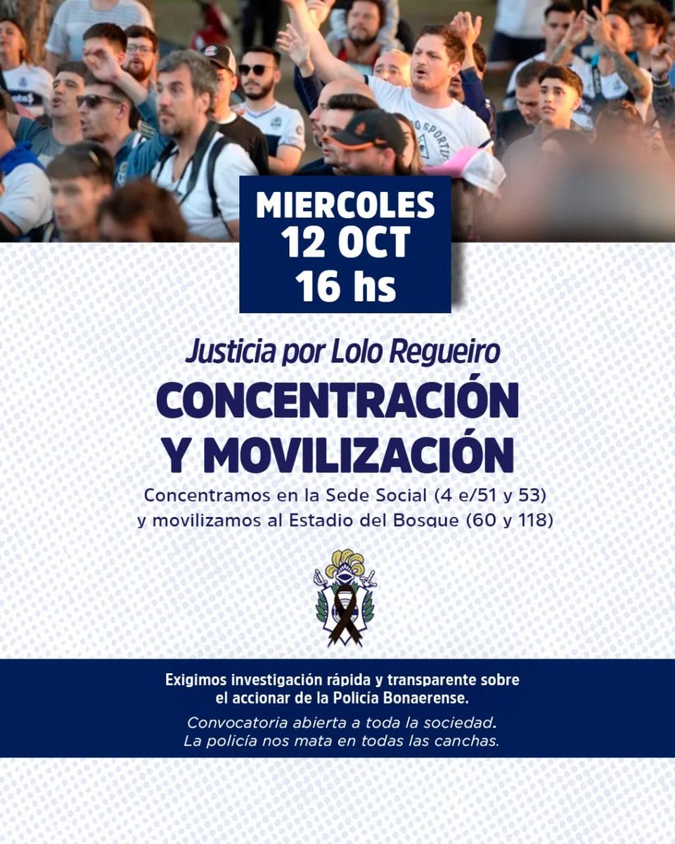 OTripero's tweet photo. Convocamos el miércoles 12 a las 16hs (en calle 4 y 53), y movilizamos hasta El Juan Carmelo Zerillo (60 y 118) 

No fueron incidentes, fue represión.
Exigimos justicia https://t.co/gDrwn1vbSW