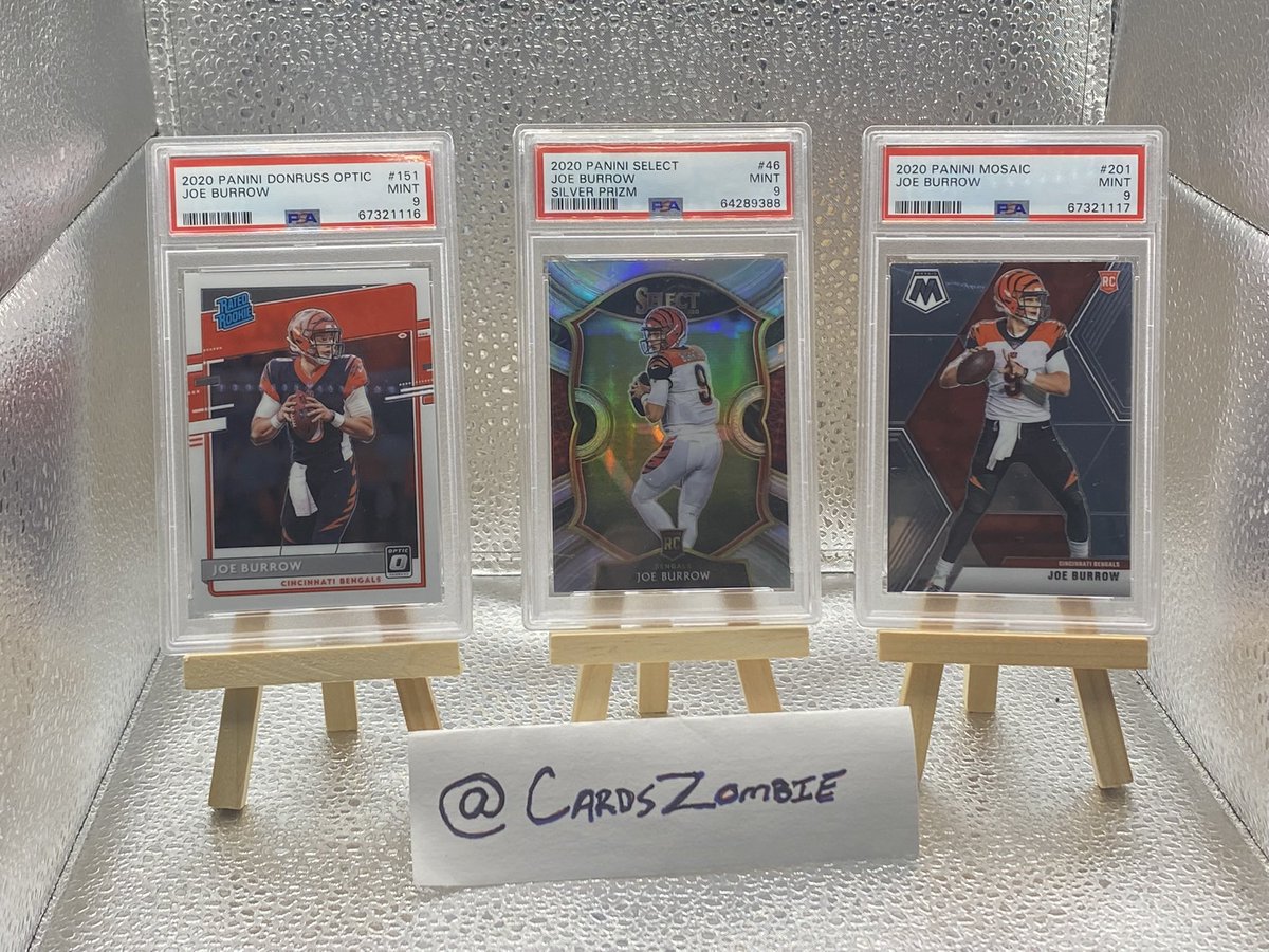 CardsZombie's tweet photo. Some of my recent subs from @PSAcard
#TheHobby #PSAcards #SportsCards #MLB #NFL #GemMint #GemMint10 #Mint9 #GradedCards #Collection #Collectibles #RT #Follow #PleaseReTweet #TigerWoods #GOAT #Burrow #Mahomes #ChiefsKingdom #WhoDey #Chargers #Herbert #SeaUsRise #JulioRodriguez https://t.co/wKRWj3DT9p