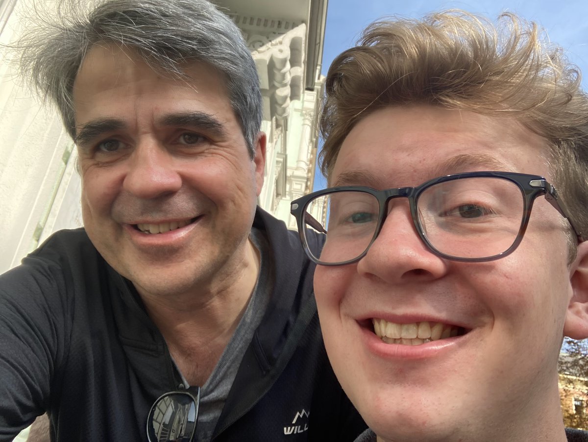 #MeetOurScholars: Director <a href="/chrisirmscher/">Christoph Irmscher</a> reunites in Vienna, Austria, with <a href="/IU_Wells/">IU Wells Scholars</a> junior <a href="/sykescooper/">Cooper Sykes</a> (Geography, Environmental &amp; Sustainability Studies, German), spending his semester abroad in the Austrian capital. Cooper's energy and charm are much missed in Bloomington!