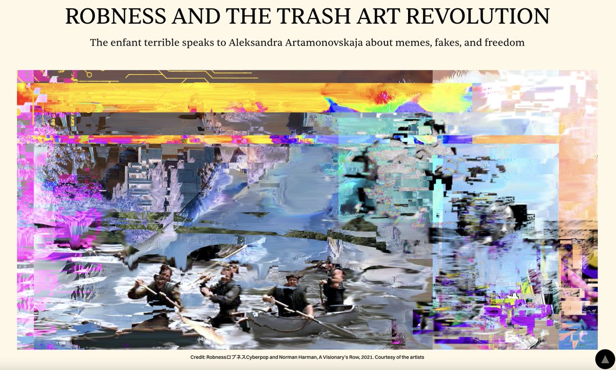 SatsMoonSoon's tweet photo. Awesome read from @RtClick_Save + @aljaparis covering the rise of @ROBNESSOFFICIAL and #TrashArt Revolution
Love to see my favorite work from @ROBNESSOFFICIAL x @NorrieHarman "A Visionary’s Row" featured. This series is🔥
https://t.co/vWrIqxqA4v
#Satsmooncollection @artnome https://t.co/51rclcN3iF