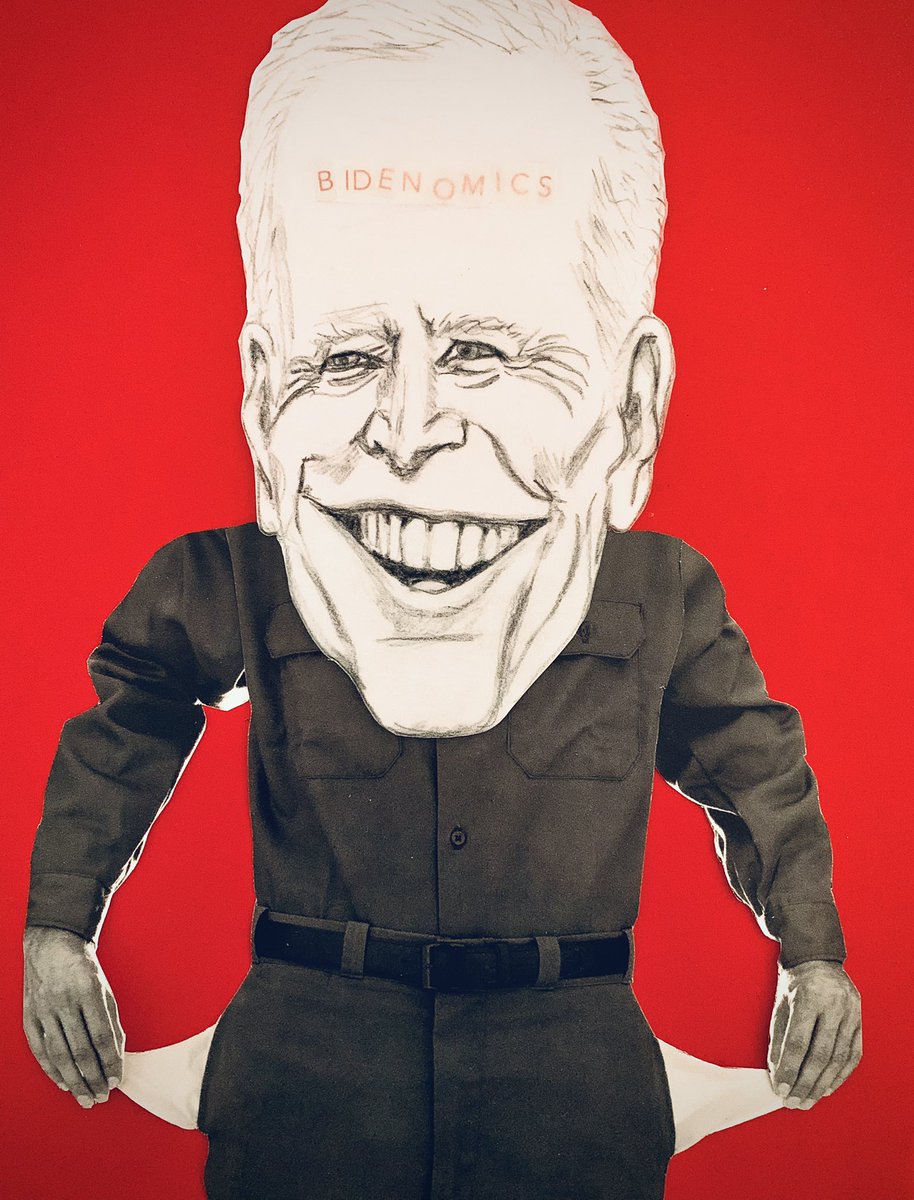ionotoicons's tweet photo. B I D E N O M I C S ! !   #politicalsatire #politicalcollage #redoctober #PoliticsToday #politicalcartoon #TrumpWorld #EconomicOutlook #MONEY #dollarsdisappearing #inflation #CreativeConsciousness #creative https://t.co/mworRk0yWF
