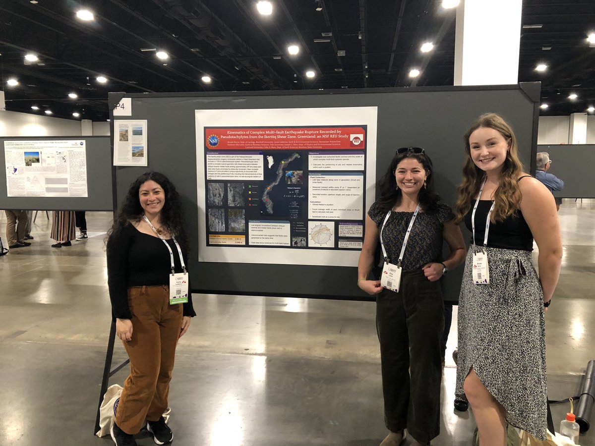CU_in_the_field's tweet photo. First scientific presentations by these undergraduate researchers completed. Congratulations new Arctic #REU Greenland alumni!!! #GSA2022 https://t.co/P4w4ts4vEg