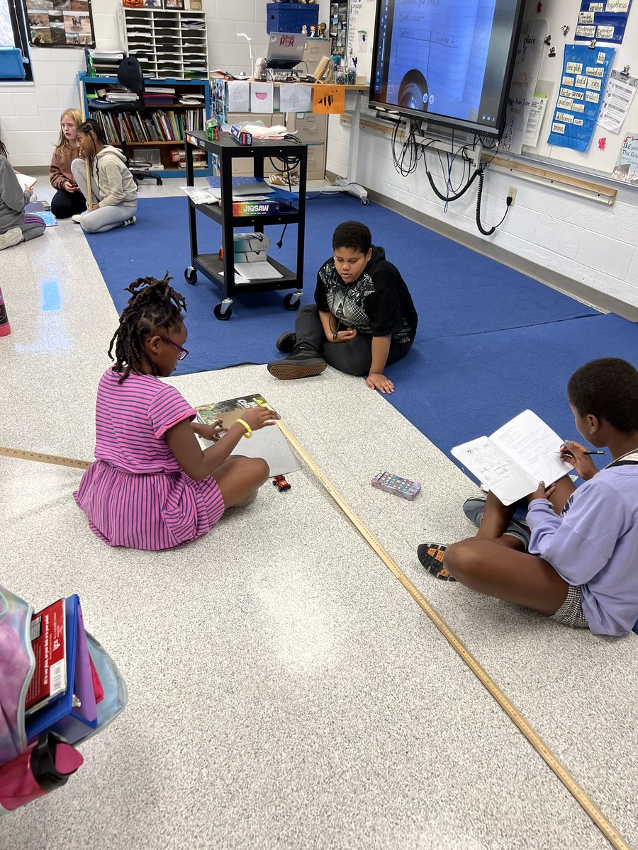 Exploring the effects of friction on motion by designing an investigation and recording our quantitative data. Data analysis is next! <a href="/crystal_wilky/">Dr. Crystal Wilkerson, NBCT</a> <a href="/Thalia_Ele/">Thalia Elementary</a>