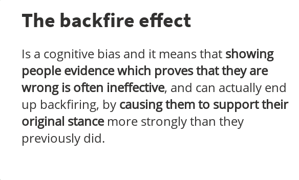 Dkdudeman's tweet photo. @Sandoobi Assume there's the goal of getting a group of people to accept something that science has currently found to be valid.
Those people currently believe the opposite and feel antagonized by the scientific community for whatever reasons. They'll most likely fulfill this definition: https://t.co/6FI1wKHxoh