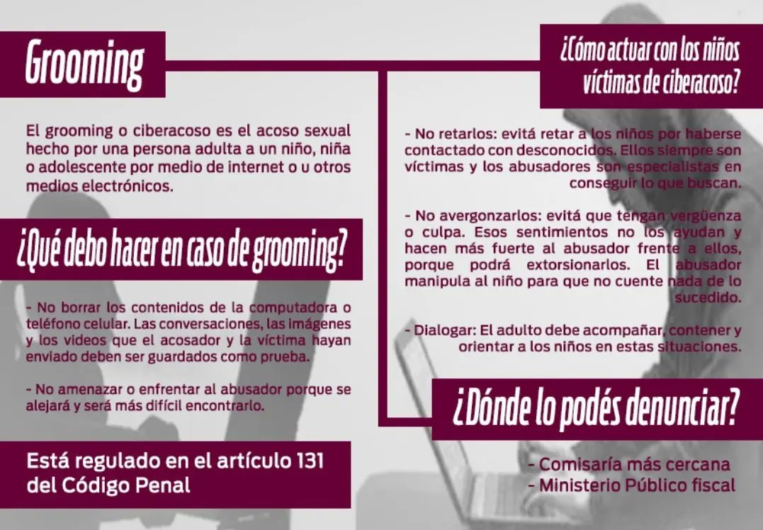 OVIDELAR's tweet photo. 📲 Qué es el gromming? 💻

@Florelop 
@Pizarro7Yessica https://t.co/GiU68GlaZ4