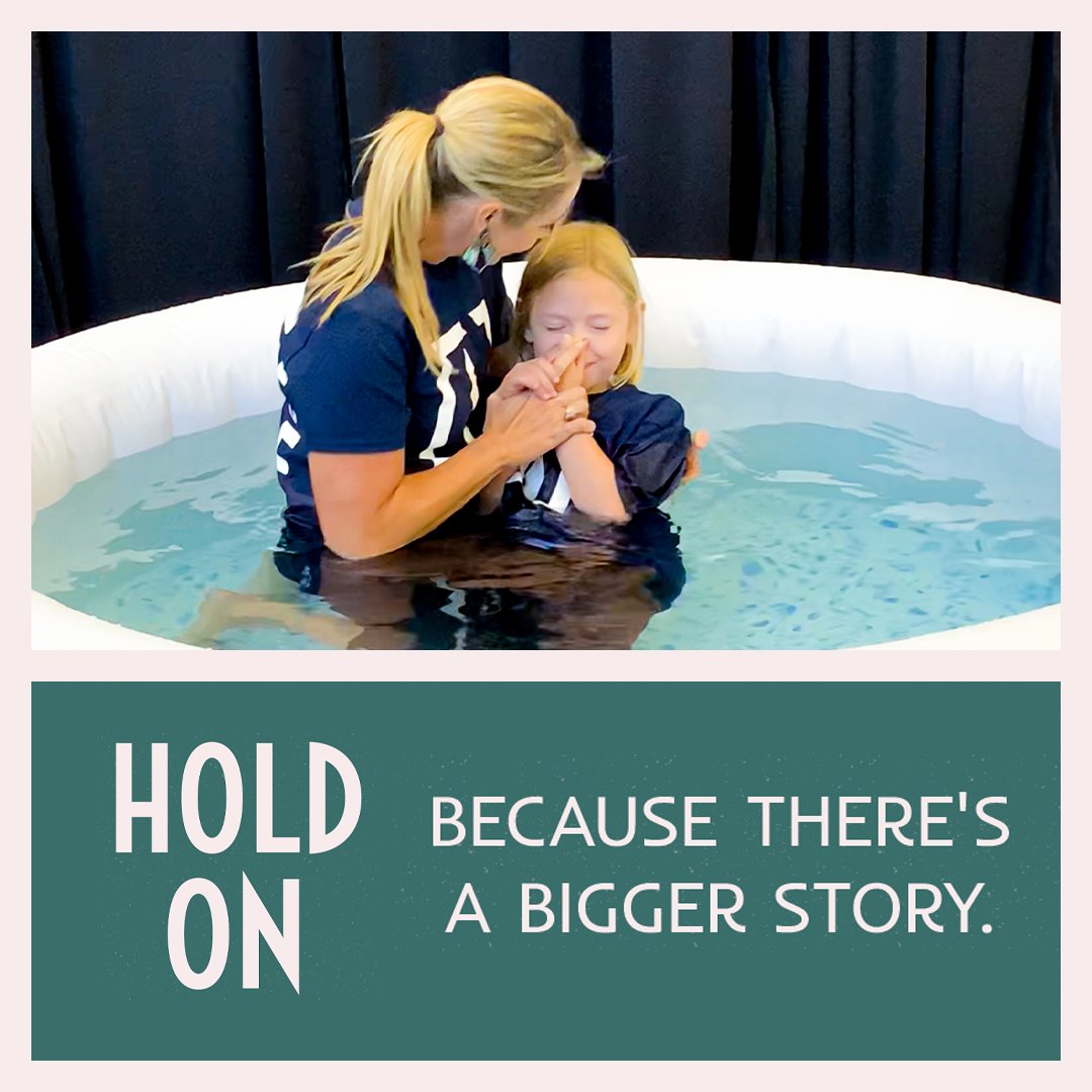 Yesterday was everything. We celebrated BAPTISM and in Treasure Cove, our Bottom Line was HOLD ON because there's a bigger story. We were so excited to celebrate with everyone who decided to dedicate their lives to Jesus 🧡 #FORthe757