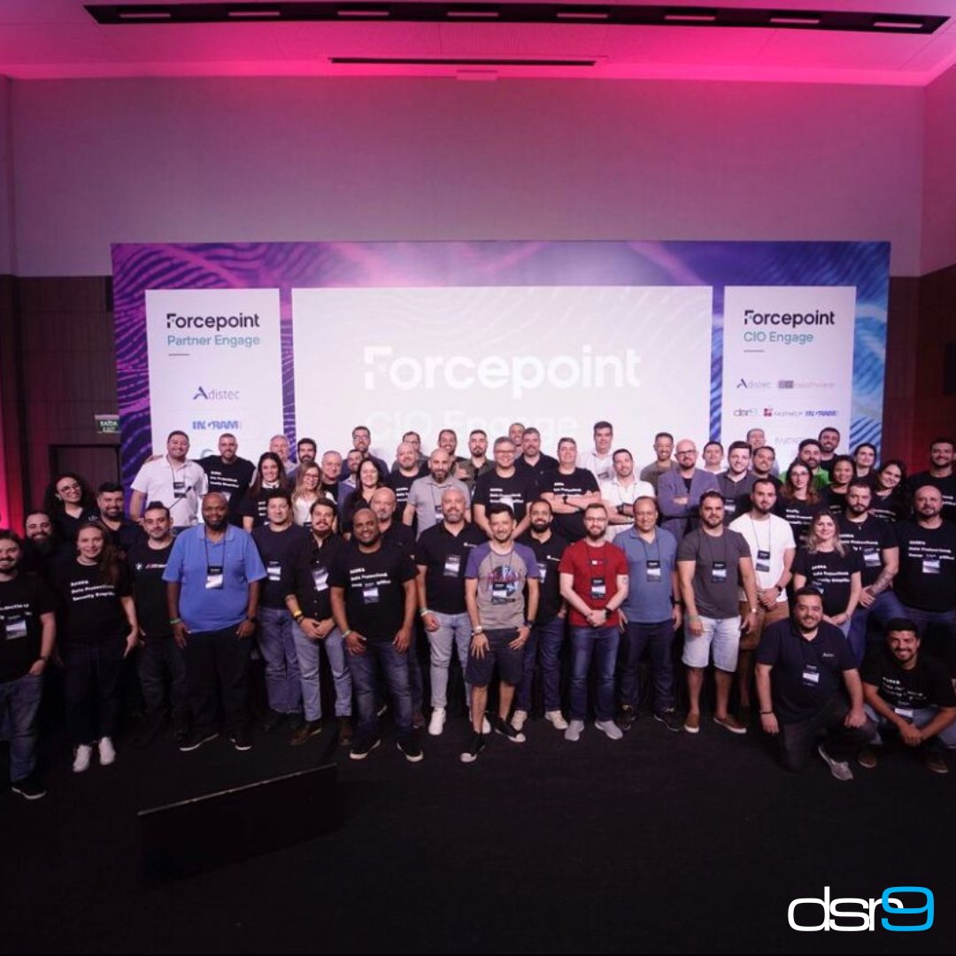 _DSR9's tweet photo. Este fim de semana teve dobradinha Forcepoint! A DSR9 patrocinou o Partner Engage e o CIO Engage, dois eventos sensacionais e inesquecíveis. 

#partnerengage #ForcepointONE #ForcepointDLP #CIOEngage #CyberSecurity #DSR9 https://t.co/YIKRTzBgCa
