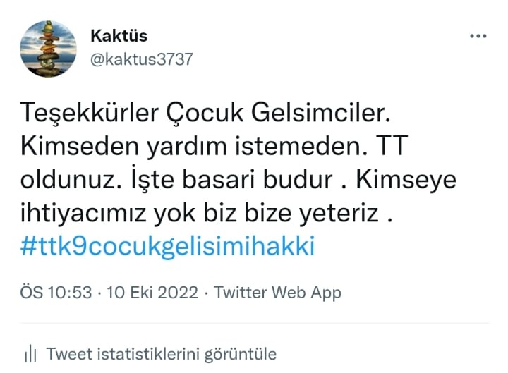 TTK9 A DOKUNMA! #ttk9cocukgelisimininhakki