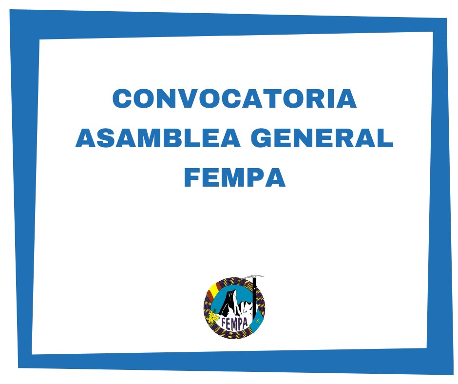 CONVOCATORIA ASAMBLEA GENERAL FEMPA
Para más información pincha en el enlace
fempa.net/1/convocatoria…