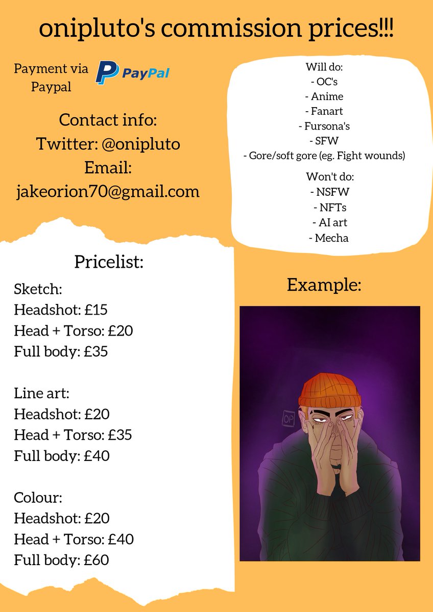 onipluto's tweet image. Commission's officially open!
If you have any queries please see contact info!
(Credit to @alyssarttt for helping me work this out 😭💖)
#commissionsopen #commissionsheet #artmoots #arttwt