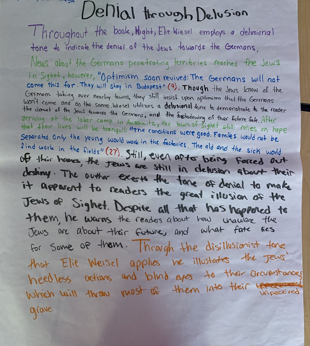 Juniors tried out writing collaborative paragraphs on the first two chapters of Night. Their discussions about writing made my teacher heart soar.💫<a href="/RHSDEM/">RHS DEM Academy</a>