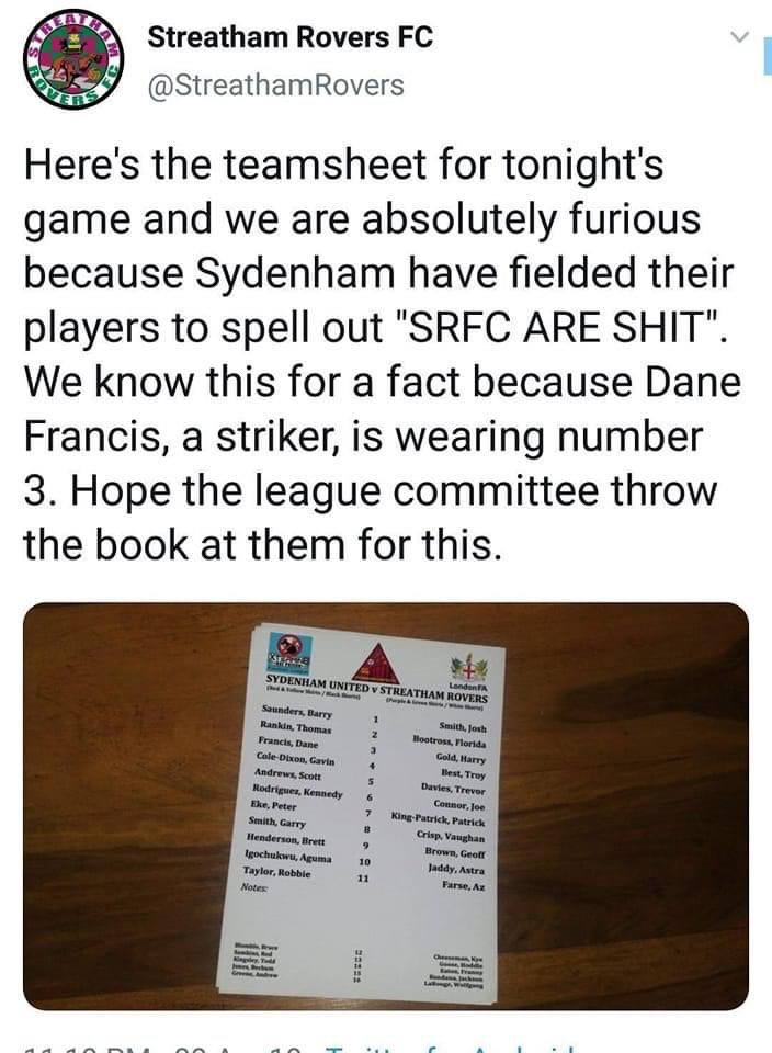 FBAwayDays's tweet photo. The shithousery is real.. 🤣🤣🤣 https://t.co/CcbbvM1AF2
