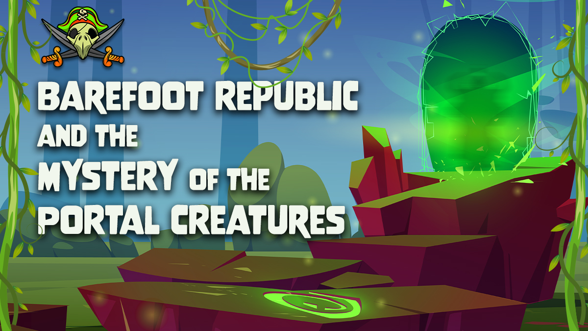BarefootRepub's tweet photo. The Island quakes have only gotten worse and @captaintikimon needs your help to find out why.

Announcing "Barefoot Republic and the Mystery of the Portal Creatures."

What ancient secrets will be revealed?

The adventure starts tomorrow for all @BarefootParrots token holders. https://t.co/3RMyNt8l4f