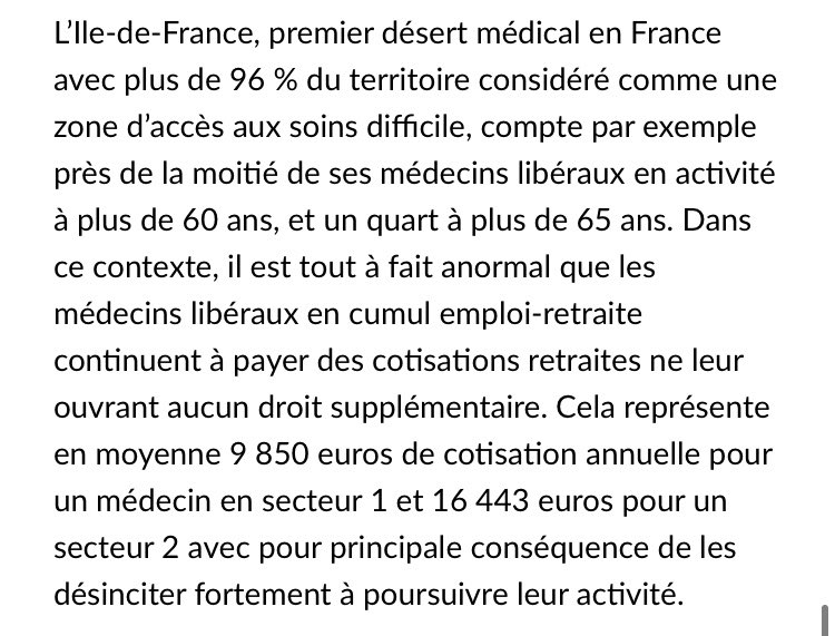 Paracetamed's tweet photo. #PLFSS2023 adoption de l’amendement de @philippejuvin visant à exonérer les médecins en cumul emploi-retraite des cotisations à la #CARMF
L’objectif ? Maintenir en exercice les médecins à tout prix, quelque soit leur âge… https://t.co/ndWruboJF1