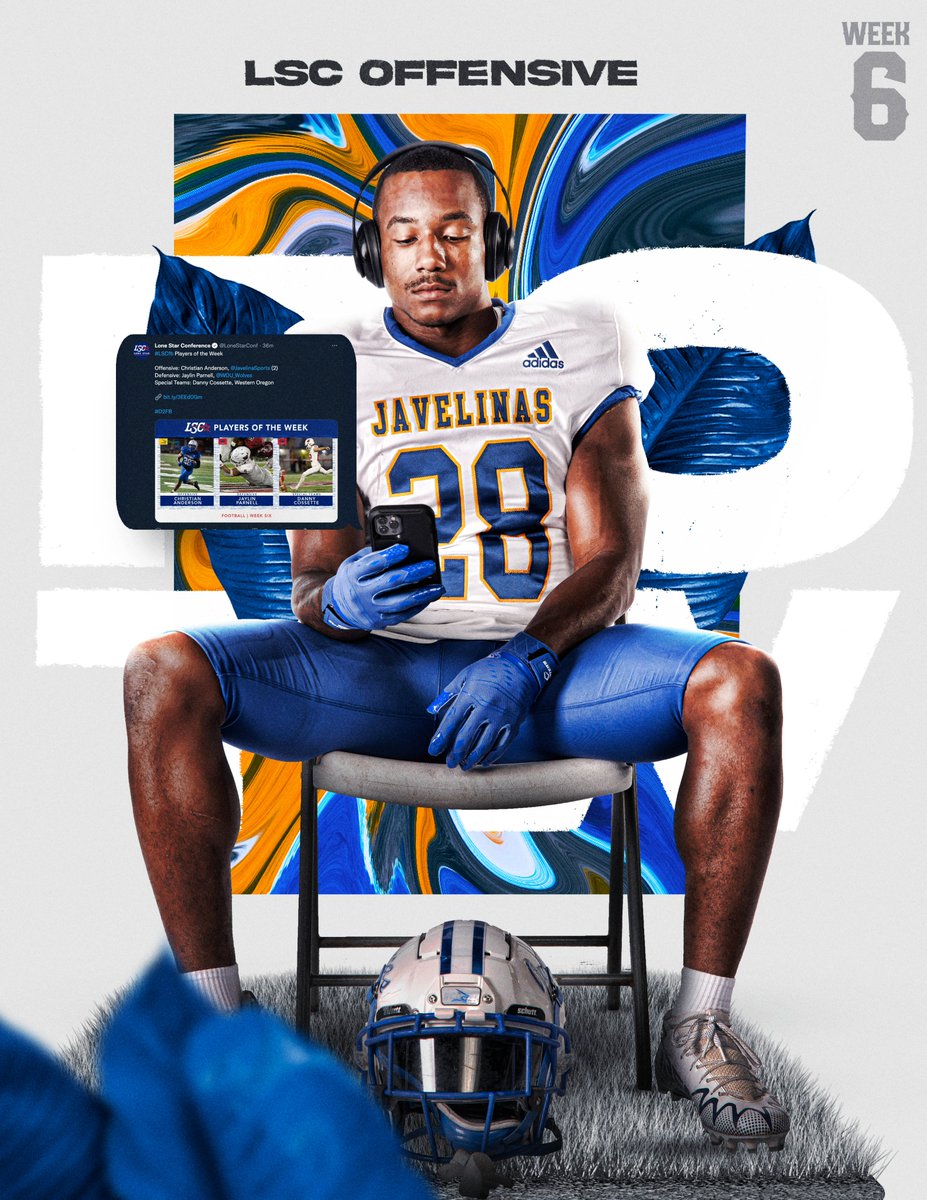JavelinaFB's tweet photo. Our workhorse checking in...

For the second time this season, Christian Anderson is your #LSCfb Offensive Player of the Week!

#LosHogs x #DontFlinch🐗 https://t.co/wYCKt58QzF