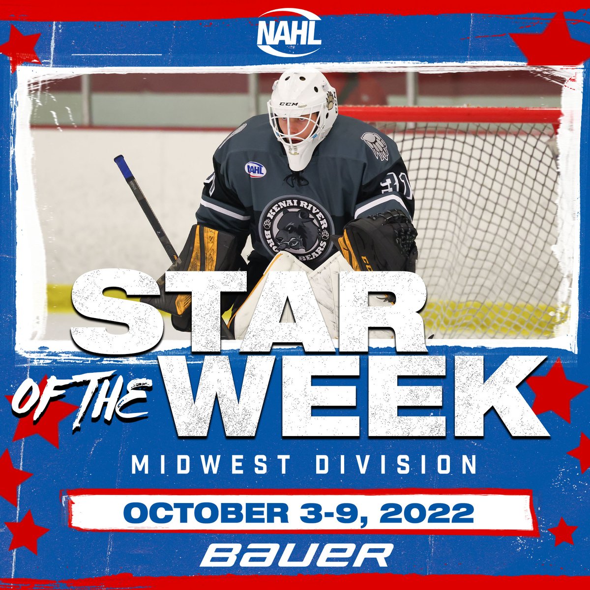 #NAHL <a href="/BauerHockey/">BAUER Hockey</a> Midwest Division Star of the Week for October 3-9, 2022: Nils Wallstrom, Goaltender, <a href="/BrownBearsNAHL/">Kenai River Brown Bears</a> nahl.com/news/story.cfm…