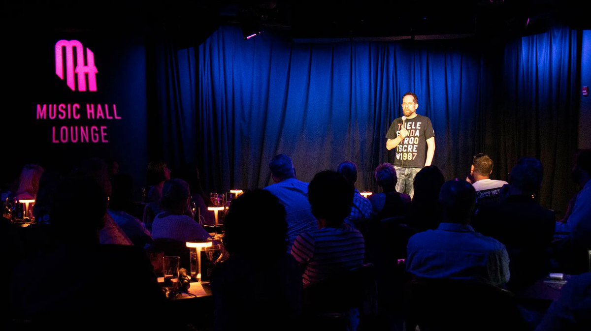 Is it Wednesday yet?

Join us this Hump Day at #TheMusicHallLounge for the Midweek Comedic Relief show!

The night will be full of standup #comedy, including sets from Jon Rineman (<a href="/rinemania/">Jon Rineman</a>) and Kindra Lansburg, and music from <a href="/DJ_Skooch/">DJSkooch</a>!

Tickets: bit.ly/3dL49rw