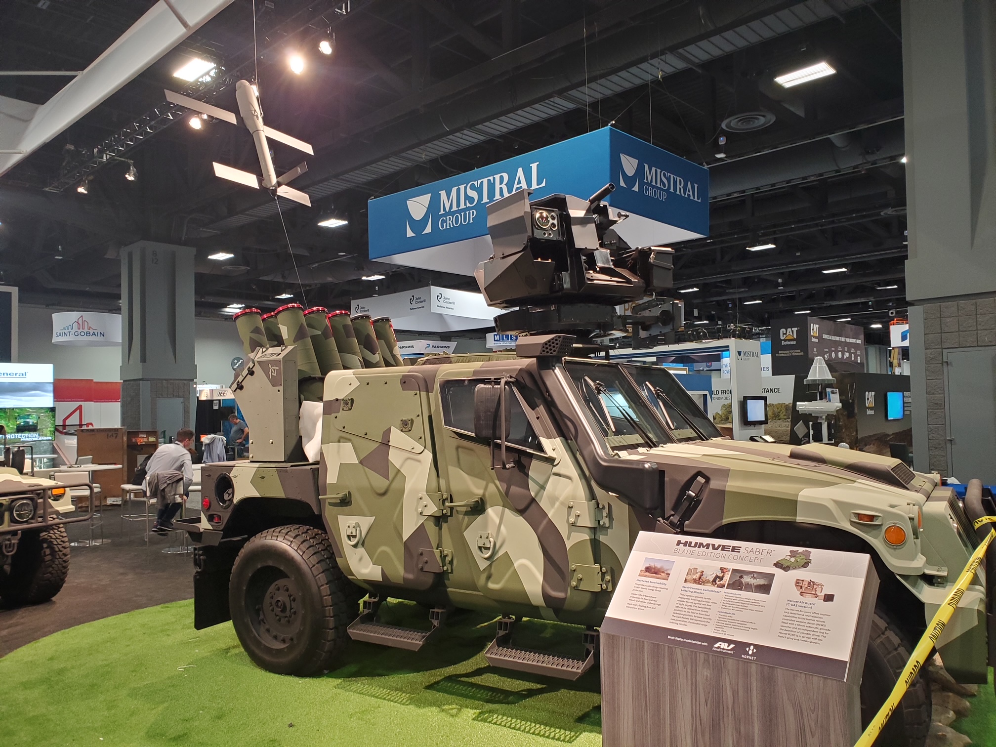 AeroVironment on Twitter: "Meet the HUMVEE Saber Blade Edition, a  collaboration between @aerovironment, @AMGeneral_LLC and Hornet Defense.  The vehicle features our Switchblade 300 and 600 loitering missile systems.  Visit @AMGeneral_LLC booth #2039