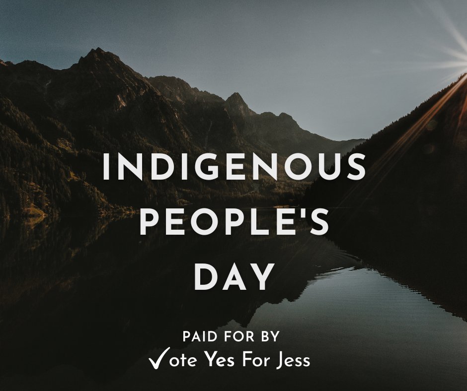 voteyesforjess's tweet photo. Here on Indigenous Peoples' Day, we unveil the Vote Yes for Jess land acknowledgement:

1/4 https://t.co/J7NT2fzI3y