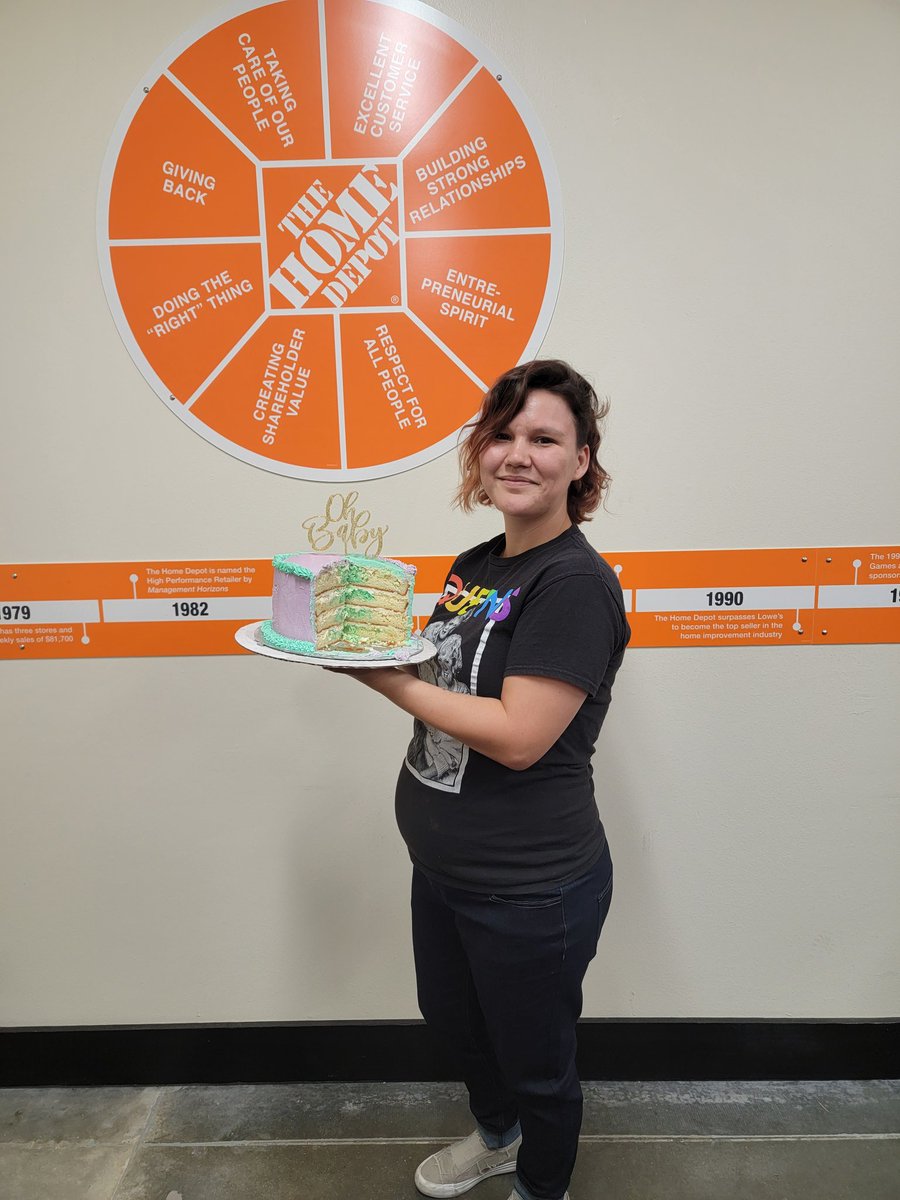 Gender reveal for our receiving associate here at store 0383! Congratulations Lesley! It's a GIRL!!