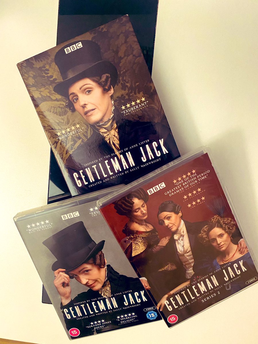 And finally I refused to have to keep paying for a VPN so I could continue watching the BBC episodes and not the HBO ones with cuts. So I bought both seasons 🥰 (still don’t have the player 🫣)
#SaveGentlemanJack 
#MerchMonday