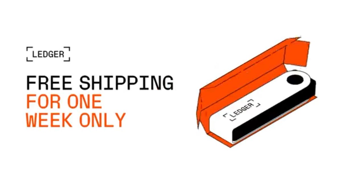 funontheride's tweet photo. ¡LEDGER NANO ENVÍOS GRATIS! 📦💨

¡HASTA el 17 de octubre en cualquier pedido que contenga un Nano X o Nano S Plus! https://t.co/I9VcURZ1F9

@Ledger #FreeShippingWeek https://t.co/CByD9ZLohD