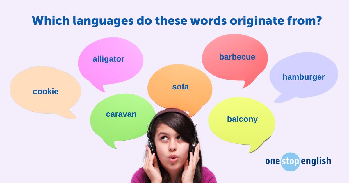 Onestopenglish on Twitter "So many words in English are borrowed from