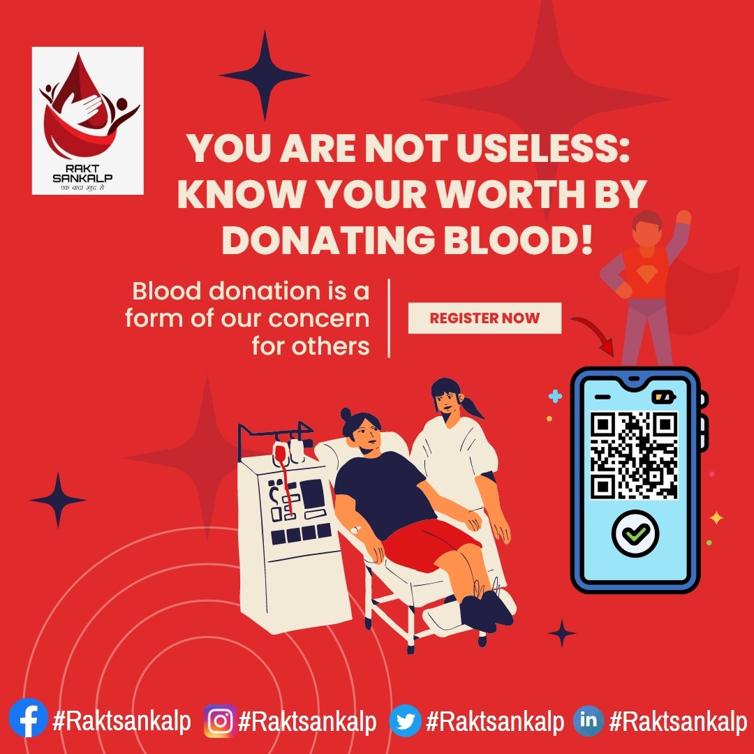 RaktSankalp's tweet photo. Ever felt worthless?
Don't worry. We have your back!

#raktsankalp #raktsoldiers #harghardonor #donatebloodsavelives #mission2025 #raktnirbharbharat #October #awarenss #india #BloodDonation #KnowYourWorth https://t.co/wPIvVYCkBN