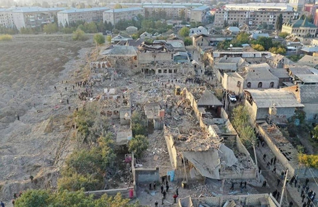 abdullayv_'s tweet photo. 9 people including 4 women were killed, 34 people including 16 women and 6 children were injured, civil infrastructure facilities were seriously damaged as a result of the enemy armed forces by missile attack to #Ganja city🥀
#StopArmenianAggression 
#StopArmenianTerrorism https://t.co/sgSwfKx4DF