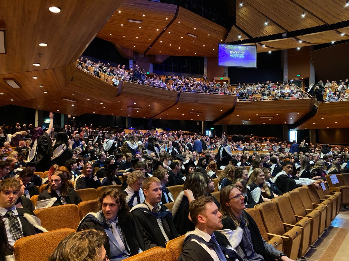 MasseyUni's tweet photo. #Masseygrad is on! More than 500 students will cross the stage at the Michael Fowler Centre today at graduation ceremonies in Wellington.
Congratulations to our new graduates! https://t.co/pAXoZzwidY