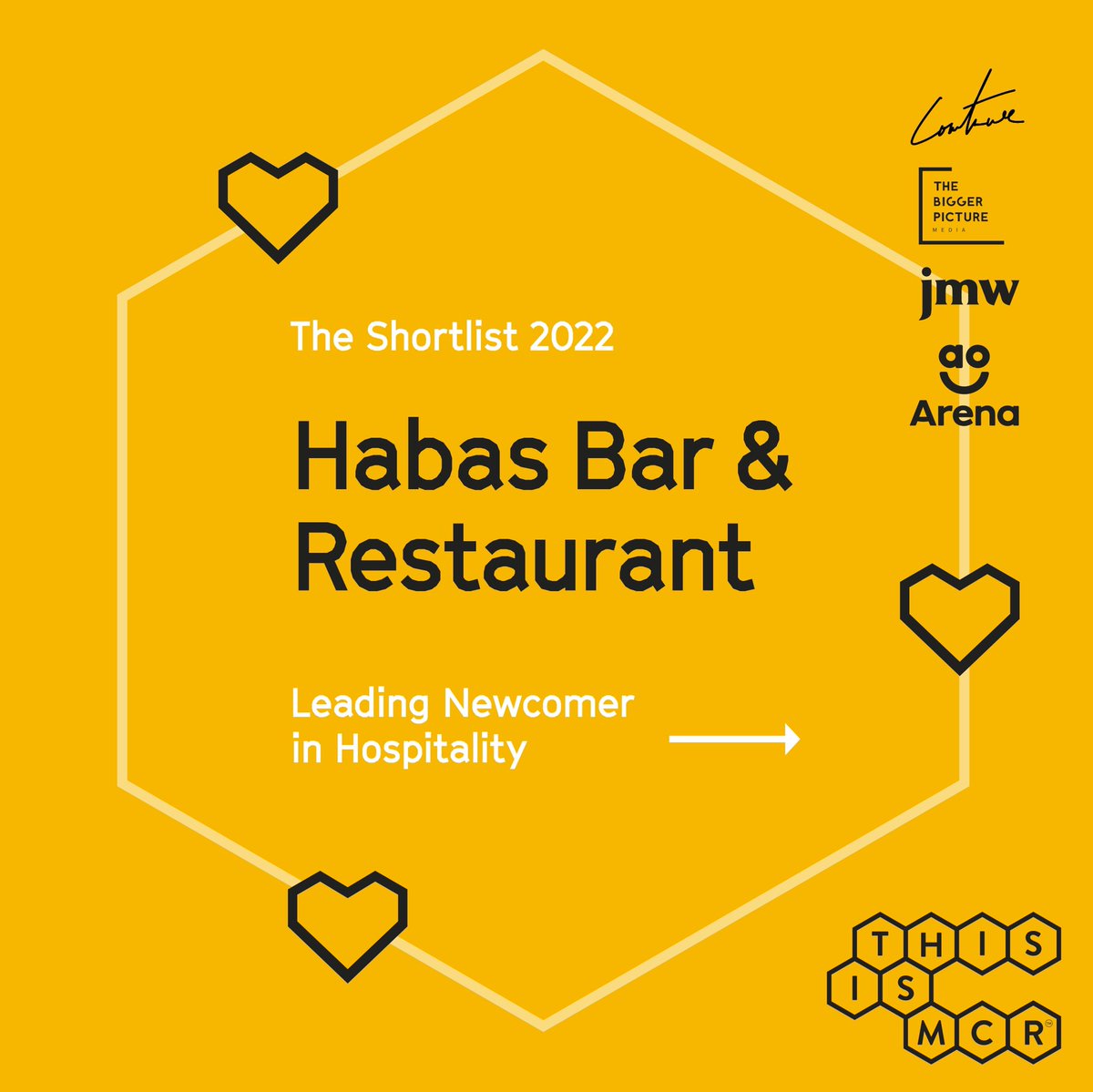 Not one, not two, but three nominations.  Congratulations Simon Shaw, <a href="/ElGatoNegroFood/">El Gato Negro Tapas</a>, <a href="/HabasMcr/">Habas Bar & Restaurant</a>.  So deserved!  #ThisIsManchesterAwards