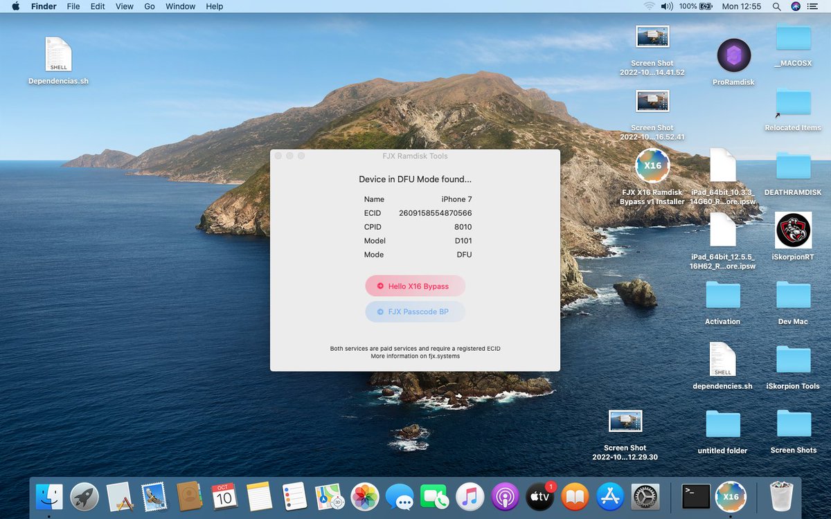 iGh0sT_iOS's tweet photo. FJX Ramdisk Tool Hello X16 &amp; Passcode X 16 Paid Tool
high quality ramdisk is more reliable because they are based on recent iOS 16 beta version. 
(Competitors tools are based on iOS 14 versions due to their inability to create &amp; patch the necessary files.
https://t.co/vQUlUS2A8U https://t.co/SWtfZthzBL