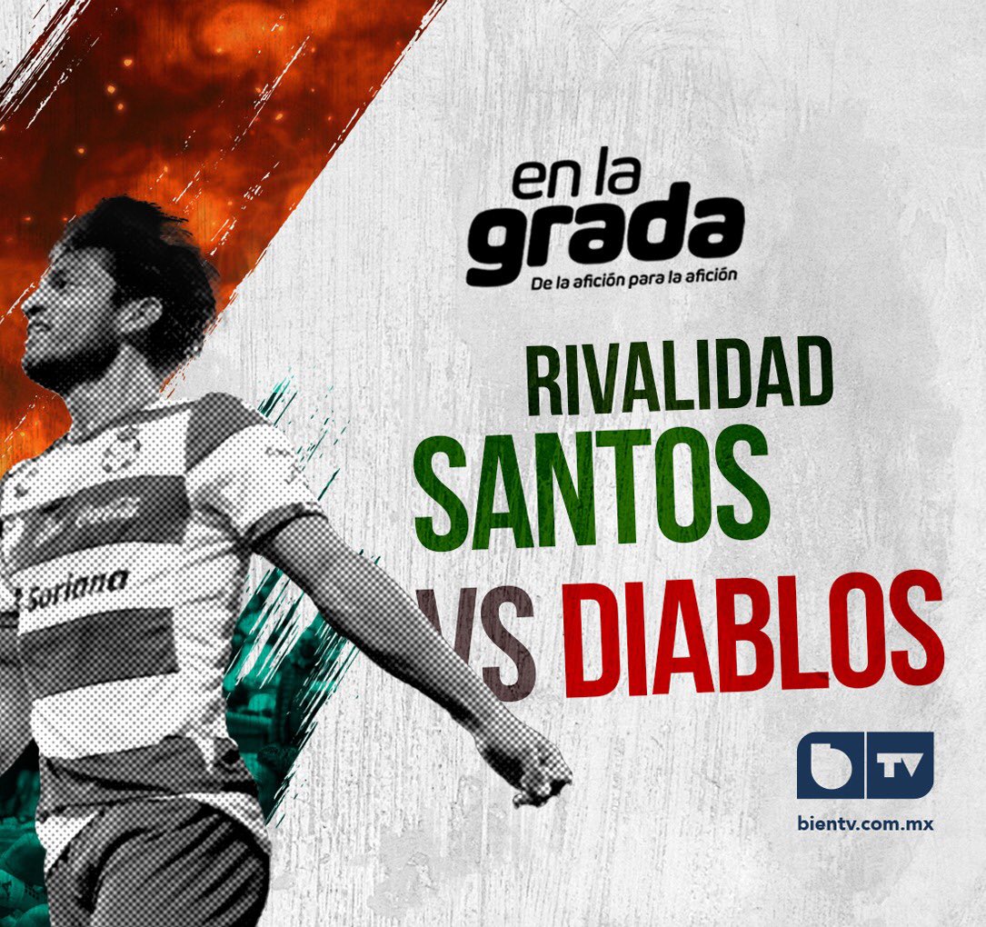 kuinyRamirez's tweet photo. #EnVivo 21:00 
Hoy en la Grada:
“Rivalidad Santos vs Diablos”
#lunes #barranocturna #Entretenimiento #liguilla #futbol #futbolmexicano #santoslaguna #rivalidad #Toluca #Torreón #Saltillo #Monclova #PiedrasNegras #GomezPalacio  #Coahuila  #tvporinternet #GenteDeBien #DeBienTV https://t.co/40PmboRxZh
