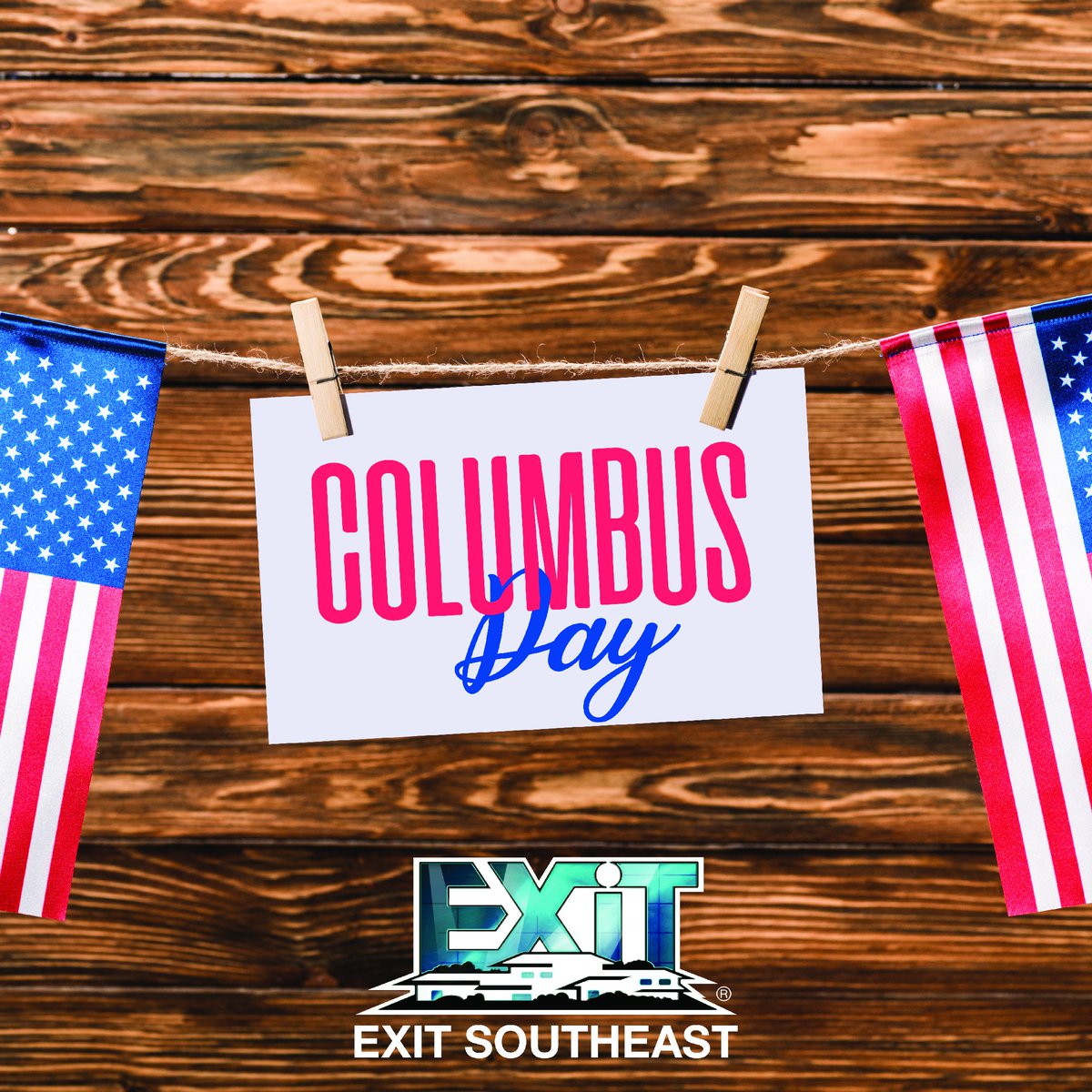 EXIT_Southeast's tweet photo. Don't forget banks and no mail today! Have a great Monday, friends!
#EXITSoutheast #1Baby https://t.co/DAwXX7yOOU
