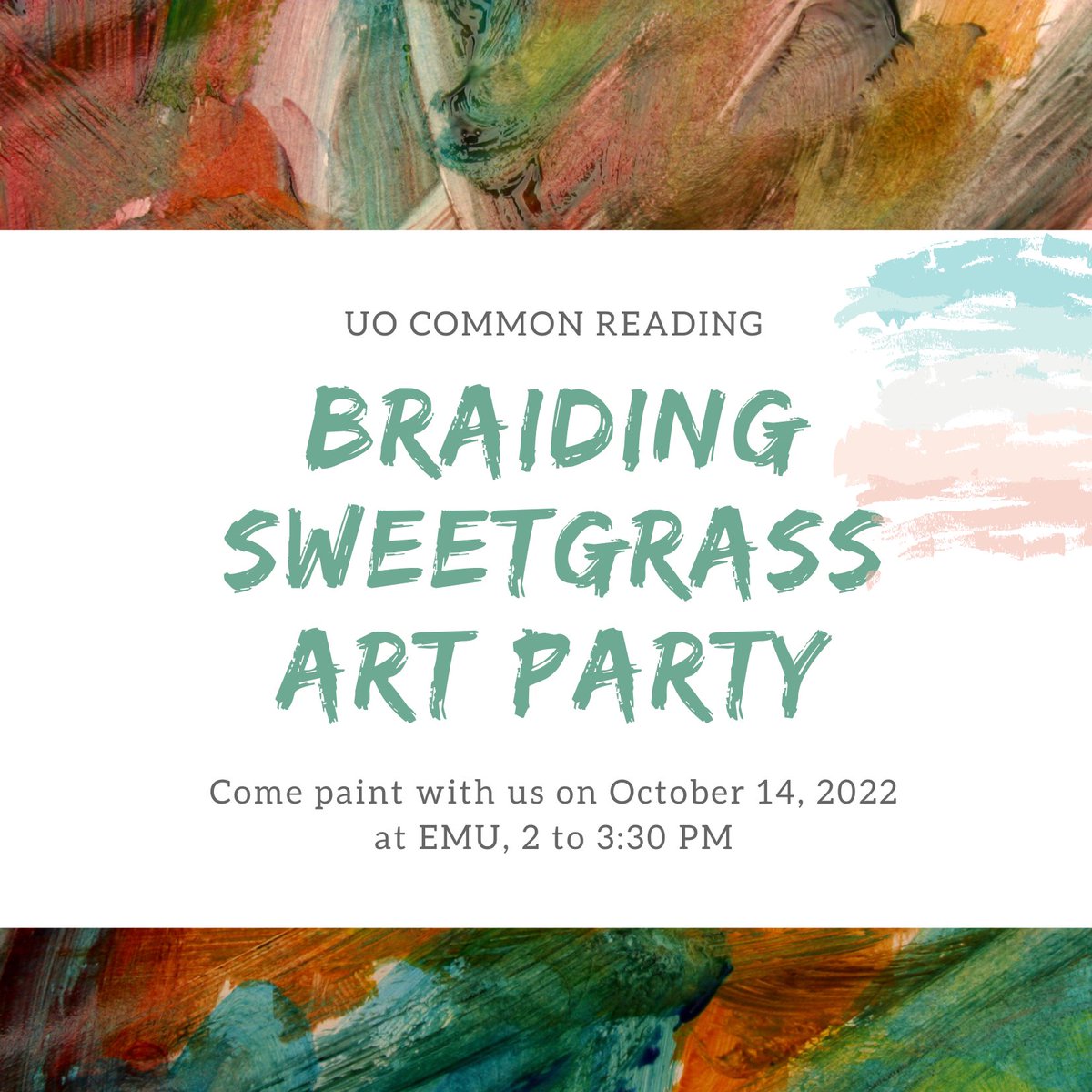 CommonUo's tweet photo. We are having an art event where student can be involved more by painting, sharing thoughts, and discussing ideas!! Please stop by and join us painting!! https://t.co/bhXLY2giLM
