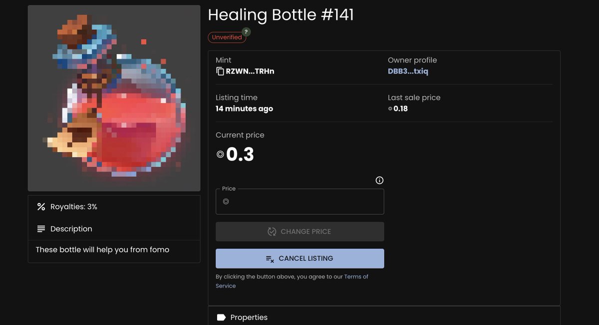 thanks hyperspace for selling me a "verified healing potion" <a href="/hyperspacexyz/">hyperspace</a>.
here's the fk transaction: solscan.io/tx/2jeuVBZqYwf… go check the nfts u let ppl buy before saying it's verified porco d** and in the mean time no1 responds through the chat, best service ever