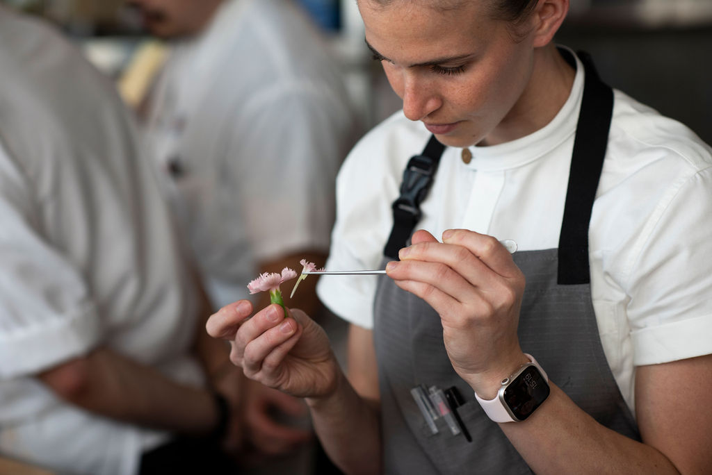 Meet UV, our Executive Pastry Chef
.
UV Feldman is the dedicated chef behind our new pastry menu. Her passion and talent shines through her creations, culminating in a menu of delicate pastry with bold flavors.