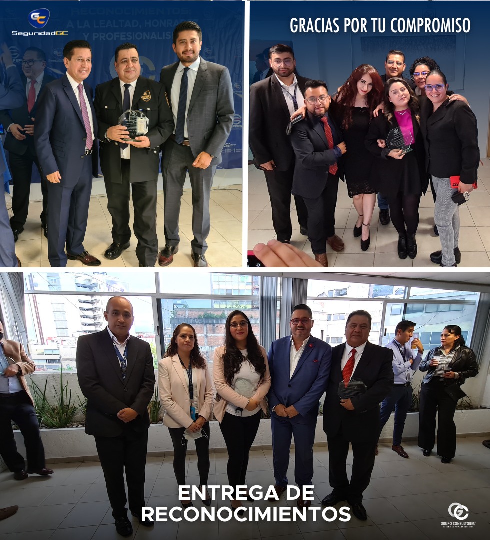 AMESP_oficial's tweet photo. Nuestro asociado fundador #SeguridadGC entrega de merecidos reconocimientos a su personal que ha cumplido más de 5, 10,15 y 20 años.
#GrupoConsultoresSeguridadPrivadaIntegral agradece su lealtad, compromiso y profesionalismo en estos años.
#SoyAMESP #FuerzaAMESP #CAPPESA https://t.co/QuwROgyYIG