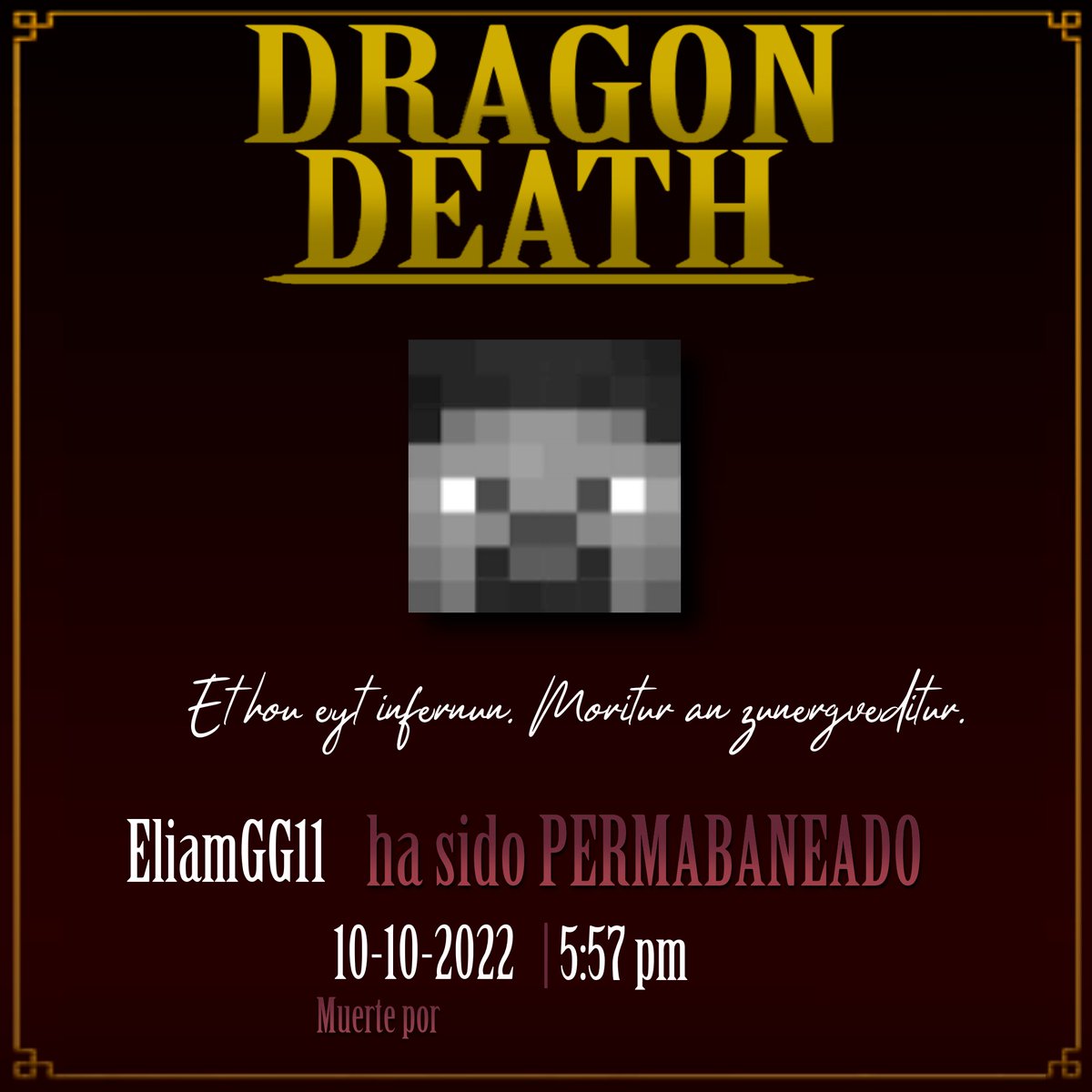 DragonDeath 5 (Permadeath fan server) tweet media