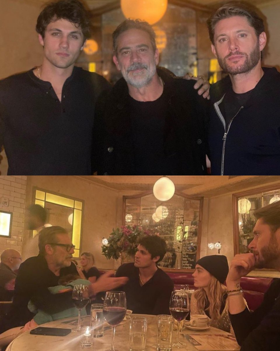 spnemcena's tweet photo. "John Winchester... gostaria que conhecesse... John Winchester." Essa foi a legenda que Jensen colocou na foto ao lado de Jeffrey Dean Morgan e Drake Rodger em seu Instagram.

Juntamente com Meg Donnelly, eles se reuiniram para jantar após o New York Comic Con. https://t.co/c3uafEXoYa