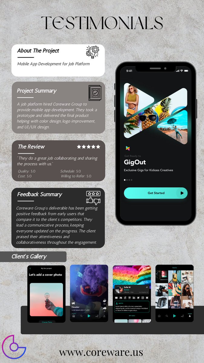 corewareus's tweet image. Don&apos;t follow trends, be the one that provides change and revolutionizes the industry. Your app development aspirations should provide long-term benefits that make you stand out from the rest!

#CorewareGroup #appdevelopment #education #gigout #revolution