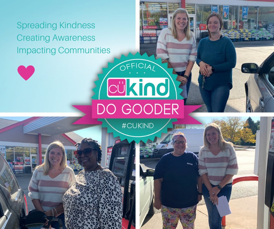 MarshallCommCU's tweet photo. It's #CUKIND Day! And today, we paid for a tank of gas for unsuspecting drivers in our Marshall, Battle Creek, and Coldwater communities. We had a blast spreading the Credit Union difference - "We're people helping people!" https://t.co/p72KE6FHtr