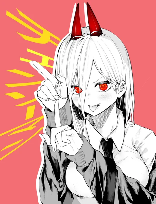 【漫画のヒロイン描いてく 16】チェンソーマン パワー藤本タツキ先生#チェンソーマン #chainsawman 