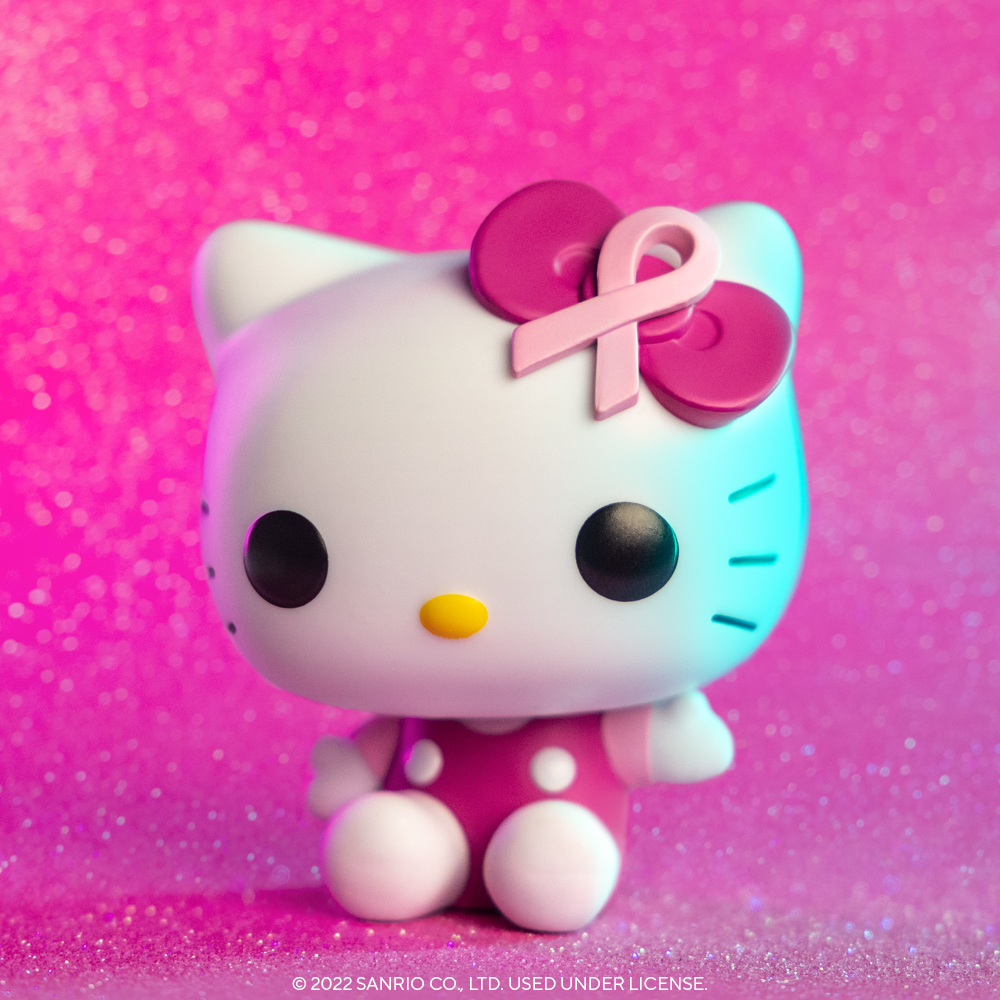Funko's tweet photo. In recognition of Breast Cancer Awareness month, for every Hello Kitty POPS! With Purpose figure sold, $10 will go toward supporting the work of the Breast Cancer Research Foundation. Add to your collection today! https://t.co/wjgJnDMWZ0 #Funko #PopsWithPurpose @BCRFcure https://t.co/IK6gYThiEF