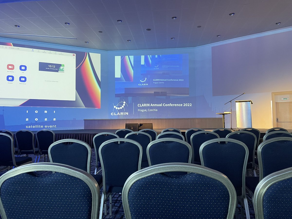 blanche_rbl's tweet photo. Day one #CLARIN2022 https://t.co/DN85HkAkeN