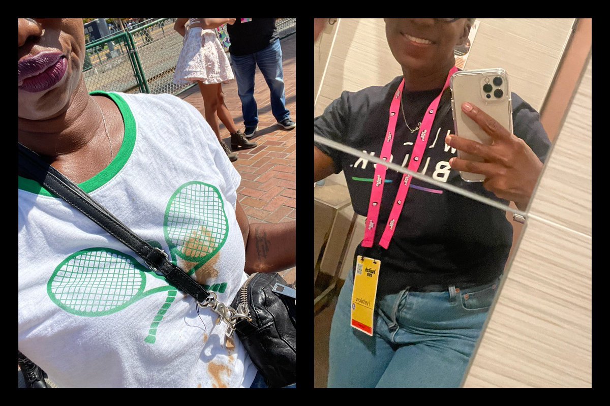 me: let me get some coffee &amp; carry all the things to <a href="/thegamehers/">the*gamehers</a> booth for #TwitchConSanDiego 

my white tshirt: lemme get some coffee too

shoutout to the real mvp's <a href="/wd_black/">WD_BLACK</a> who were the best booth neighbors a girl could ask for 🙏🏾 #memories